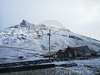 Raudafell 2, village in Iceland Editorial Stock Photo