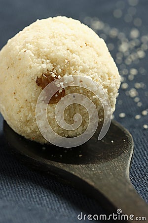 Rava ladoo - An Indian sweet dish Stock Photo