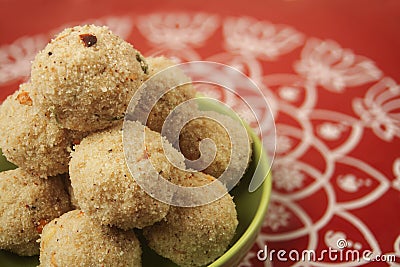 Rava Ladoo sweets Stock Photo