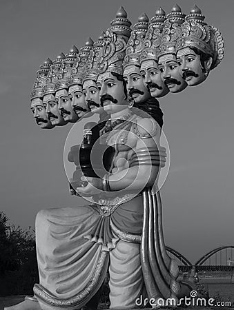 ravan statue Stock Photo