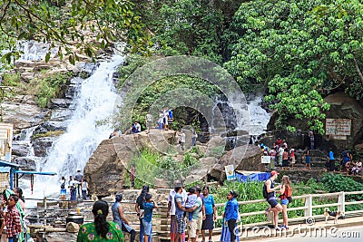The Ravana Falls - Ella - Sri Lanka Editorial Stock Photo