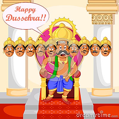 Ravana with ten head for Dussehra Stock Photo