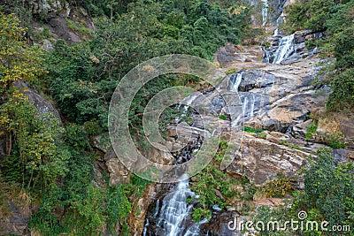 Ravana waterfall near Ella, Sri Lanka Stock Photo