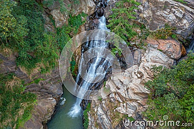 Ravana waterfall near Ella, Sri Lanka Stock Photo
