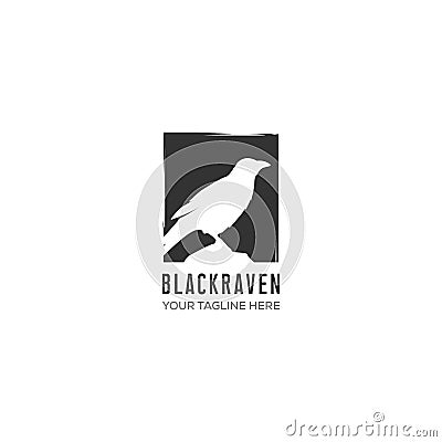 Raven logo designs Vector Illustration