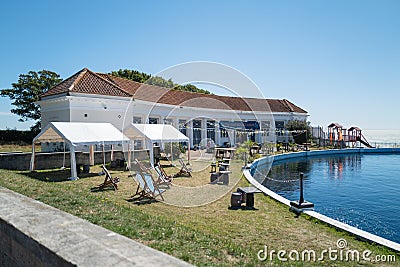 Ravensgate Arms at the boating lake Editorial Stock Photo
