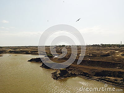 Ravi river view lahore eagle Stock Photo