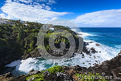 Ravine des Cafres during a sunny day in Reunion Island Stock Photo