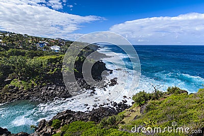 Ravine des Cafres during a sunny day in Reunion Island Stock Photo