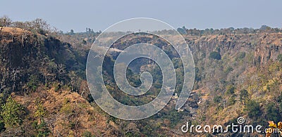 Ravine/Gorge in Central India and Malwa Stock Photo