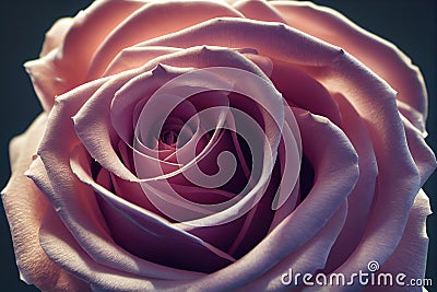 Ravishing realistic detail intricate beauty of vivid color rose . Stock Photo