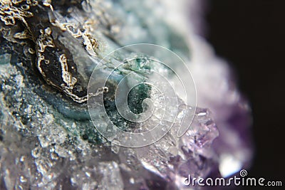 Raw Amethyst druse Stock Photo