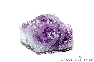 Raw Amethyst Stone Stock Photo