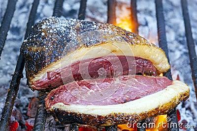 Raw Argentinian picanha Stock Photo