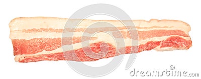 Raw Bacon Slice Stock Photo