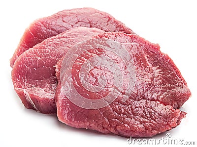 Raw beaf steaks. Stock Photo