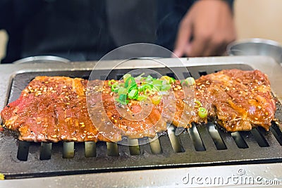 Raw beef ferment Stock Photo