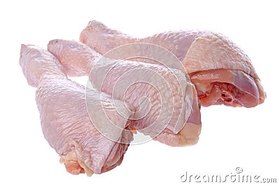 Raw Chicken Drumsticks Stock Photo