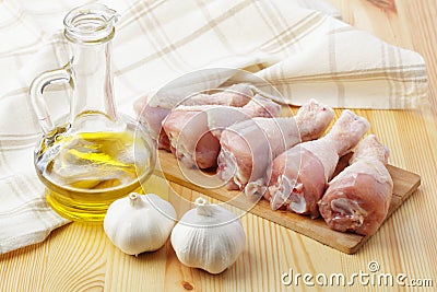 Raw chicken legs Stock Photo