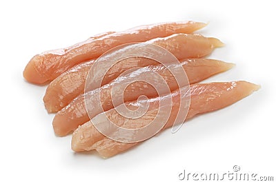 Raw chicken tenders Stock Photo