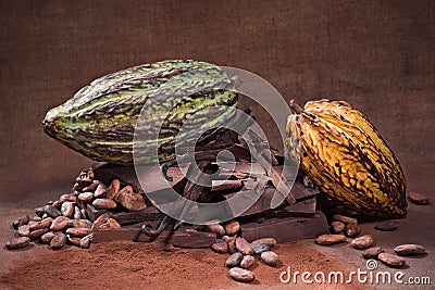 Raw Chocolate Stock Photo