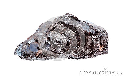 raw crystallin Hematite (iron ore) rock isolated Stock Photo