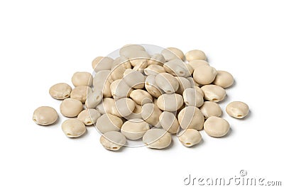 Raw dried white lupin seeds Stock Photo