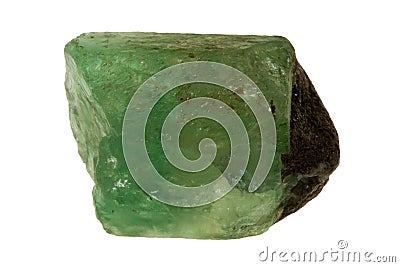 Raw emerald Stock Photo