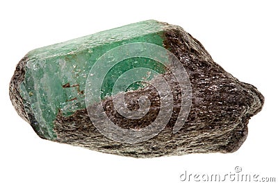 Raw emerald Stock Photo