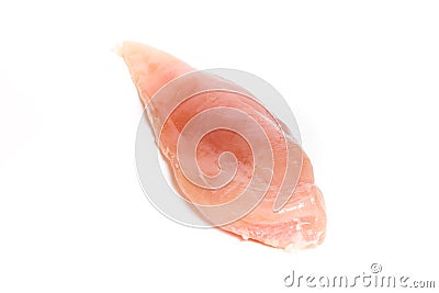 Raw fillet of chiken breast on a light background Stock Photo