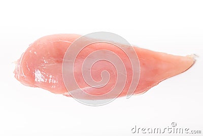 Raw fillet of chiken breast on a light background Stock Photo