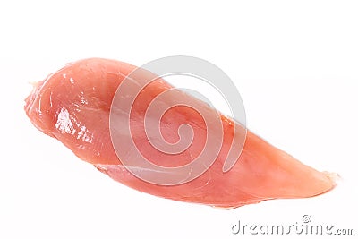 Raw fillet of chiken breast on a light background Stock Photo