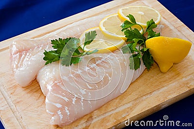 Raw fish fillet Stock Photo