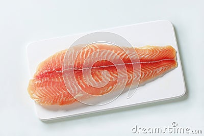 Raw fish fillet Stock Photo