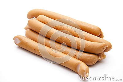 Raw frankfurter Stock Photo