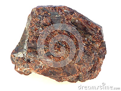 Raw garnet Stock Photo