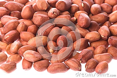 Raw Groundnuts Isolated Stock Photo