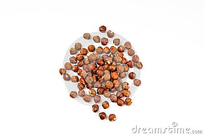 Raw Hazelnut Filbert Stock Photo