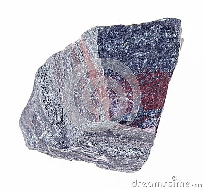 raw jaspillite stone on white Stock Photo