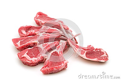 Raw lamb meat Stock Photo