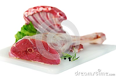 Raw lamb meat Stock Photo