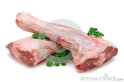 Raw Lamb Shanks Stock Photo