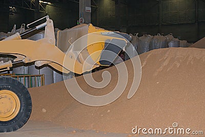 Raw material loader Stock Photo