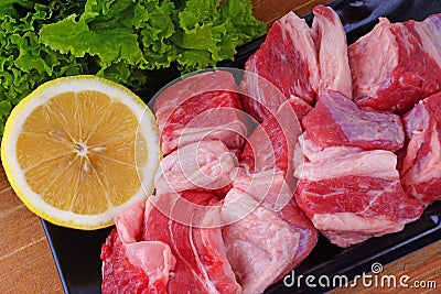 Raw Meat Stock Photo