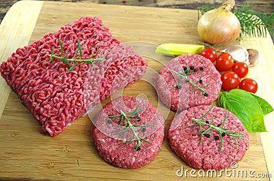 Raw minced beef meat Stock Photo