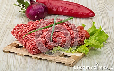 Raw minced beef Stock Photo