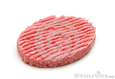 Raw minced beef steak Stock Photo