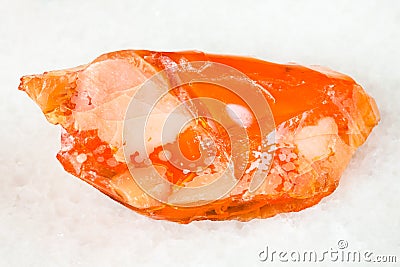 raw noble opal and fire opal gem stone on white Stock Photo