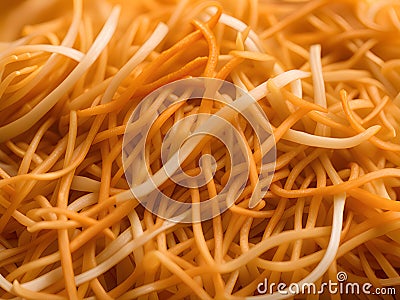 raw pasta background. top view Stock Photo