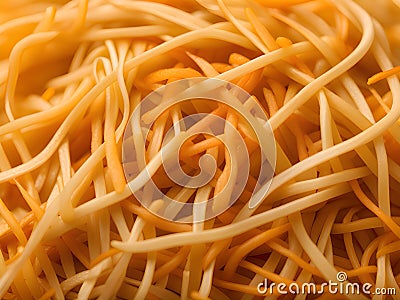 raw pasta background. top view Stock Photo